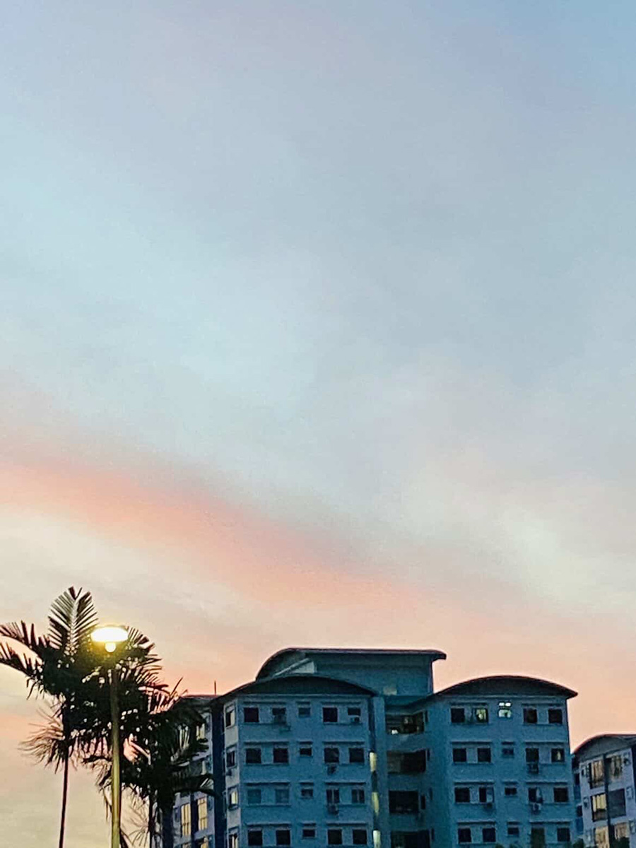 シンガポールの夕焼け